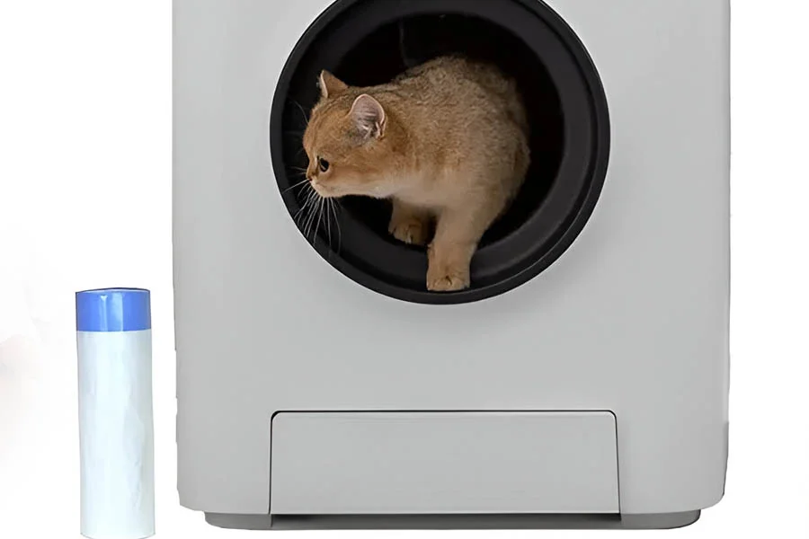 semi automatic cat litter box