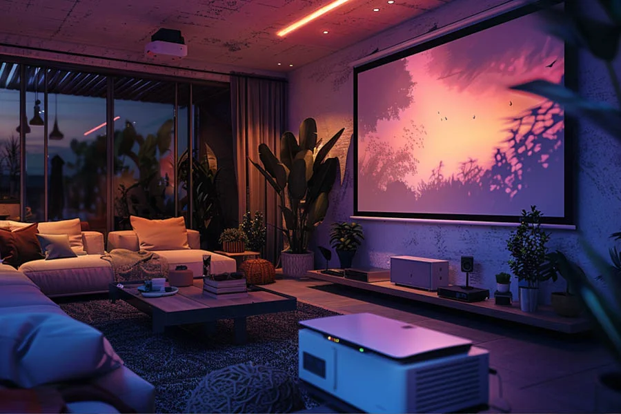 living room projector